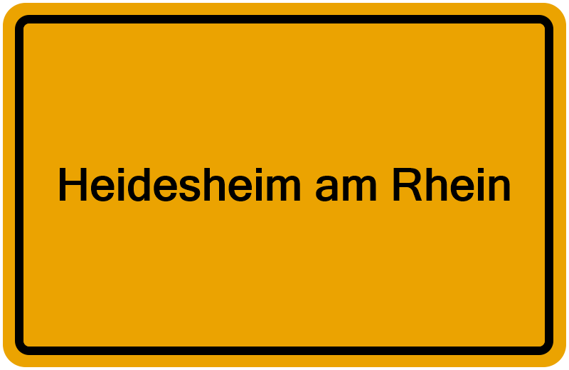 Handelsregister Heidesheim am Rhein